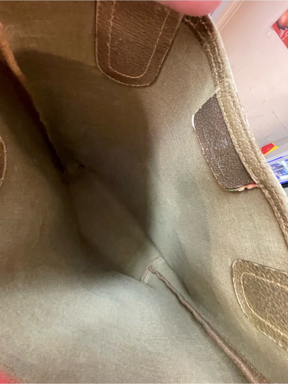 Gucci GG Supreme REHAB vintage tote bag featuring the iconic Sherry web stripe - Picture 8 of 11